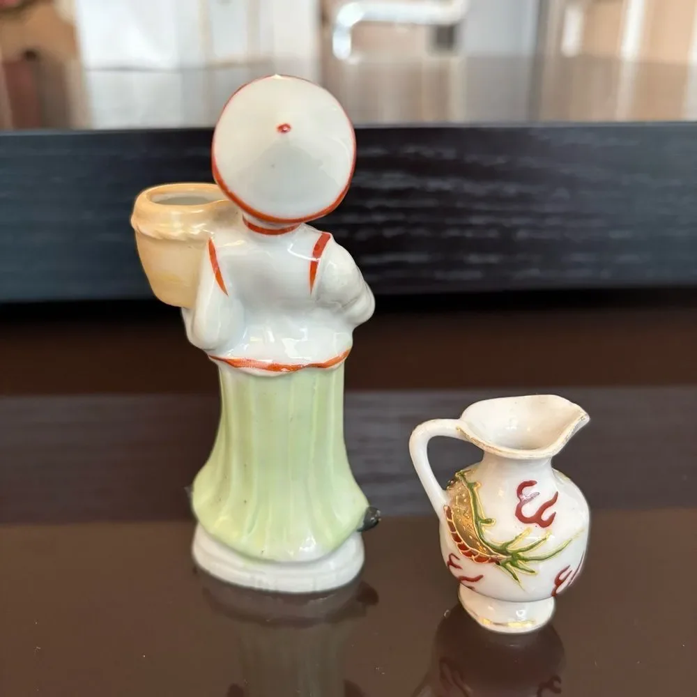 Vintage Occupied Japan Ceramic Figurine Set - Picture 5 of 8